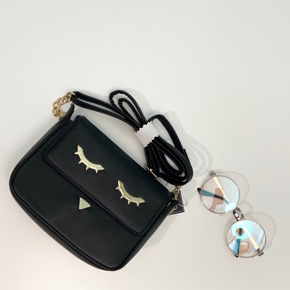Crossbody Cute Bag Eyes Lashes Classy Lady